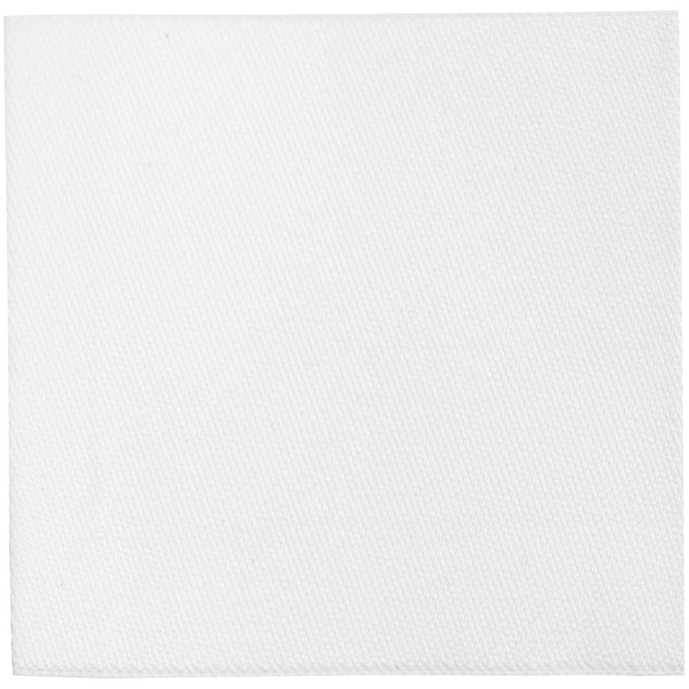 Лейбл тканевый Epsilon, L, белый с логотипом