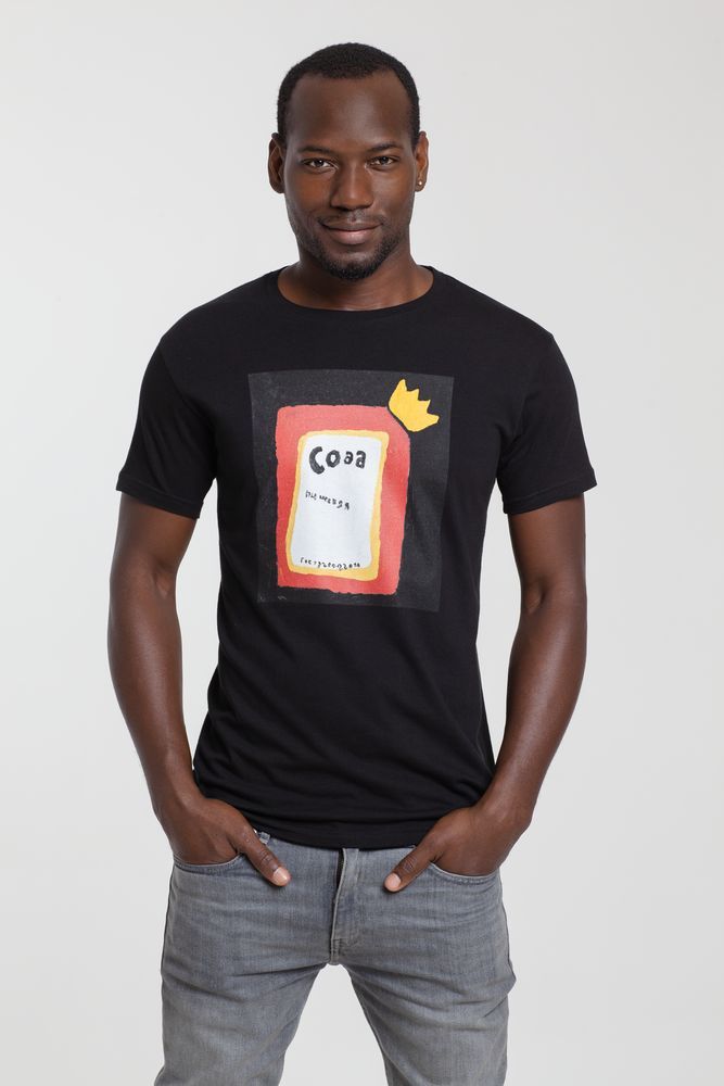 Футболка «Сода», черная с логотипом