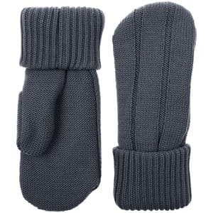 Варежки Knit Beat, серые (графит) с логотипом
