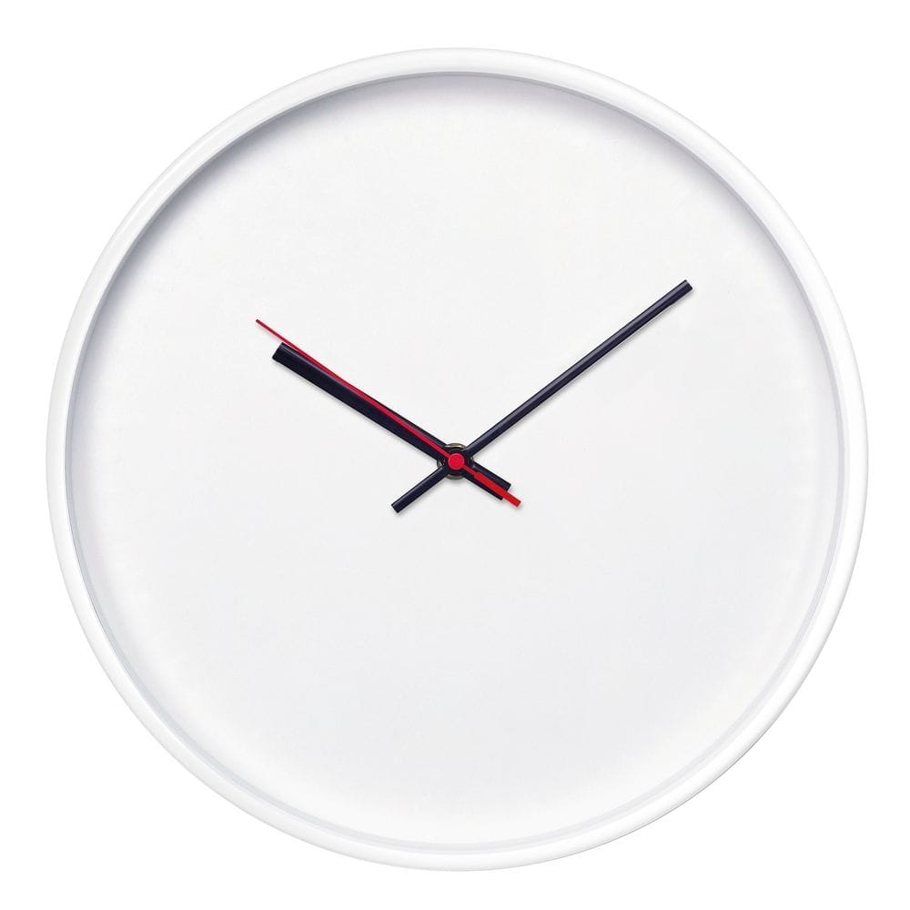 Часы настенные ChronoTop, белые с логотипом