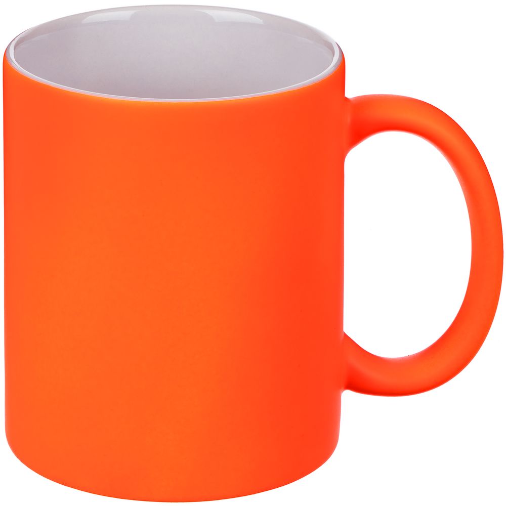 Кружка Colorido, оранжевый неон с логотипом