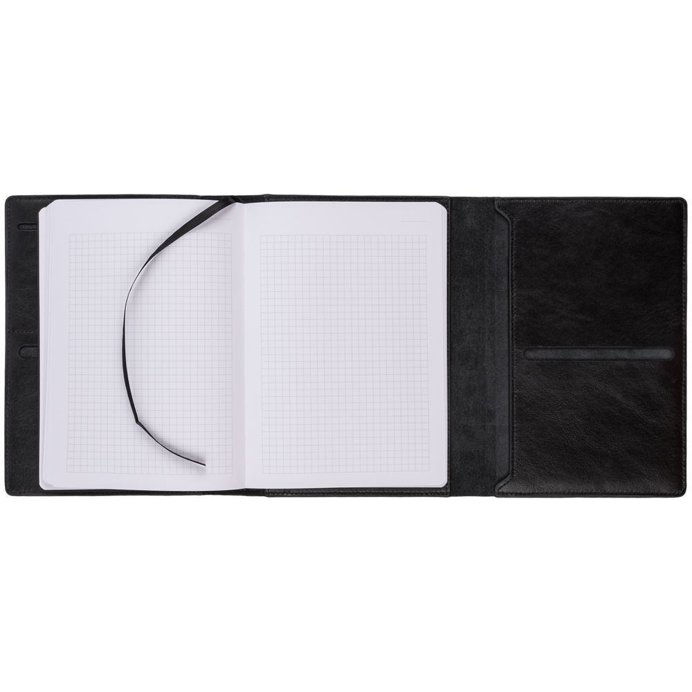 Ежедневники с логотипом с печатью логотипа. Ежедневник-портфолио Napoli, недатированный по цене 6 919 ₽ руб. (артикул 55601.30) Ежедневник-портфолио Napoli, недатированный, черный