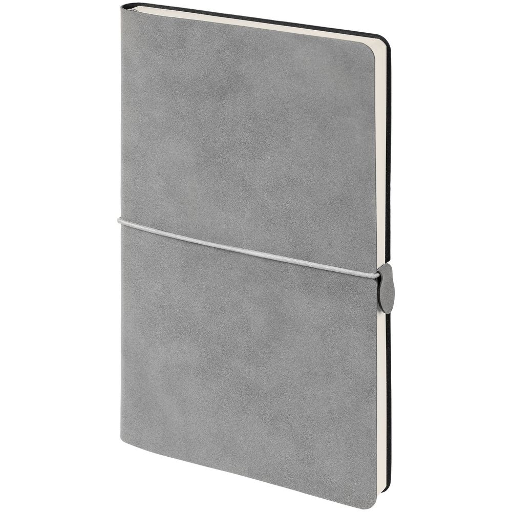 Ежедневник Nubuk, недатированный, светло-серый с логотипом