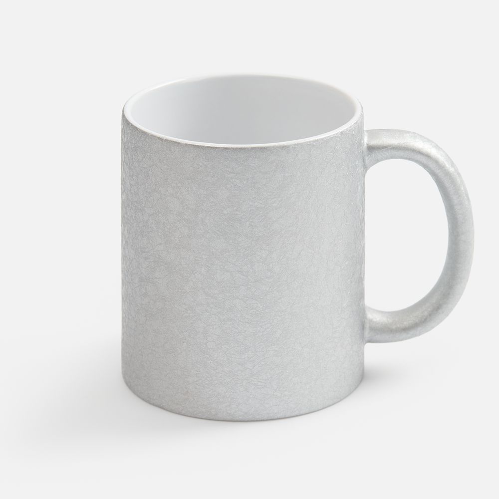 Кружка для сублимационной печати Sagredo, серебристая с логотипом