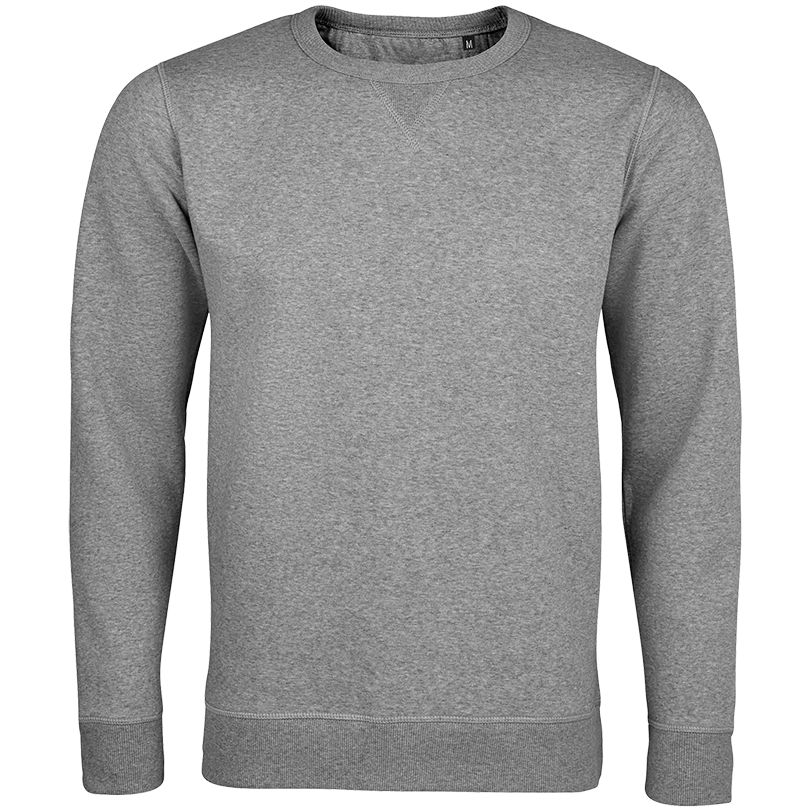 Толстовка унисекс Sully, серый меланж с логотипом