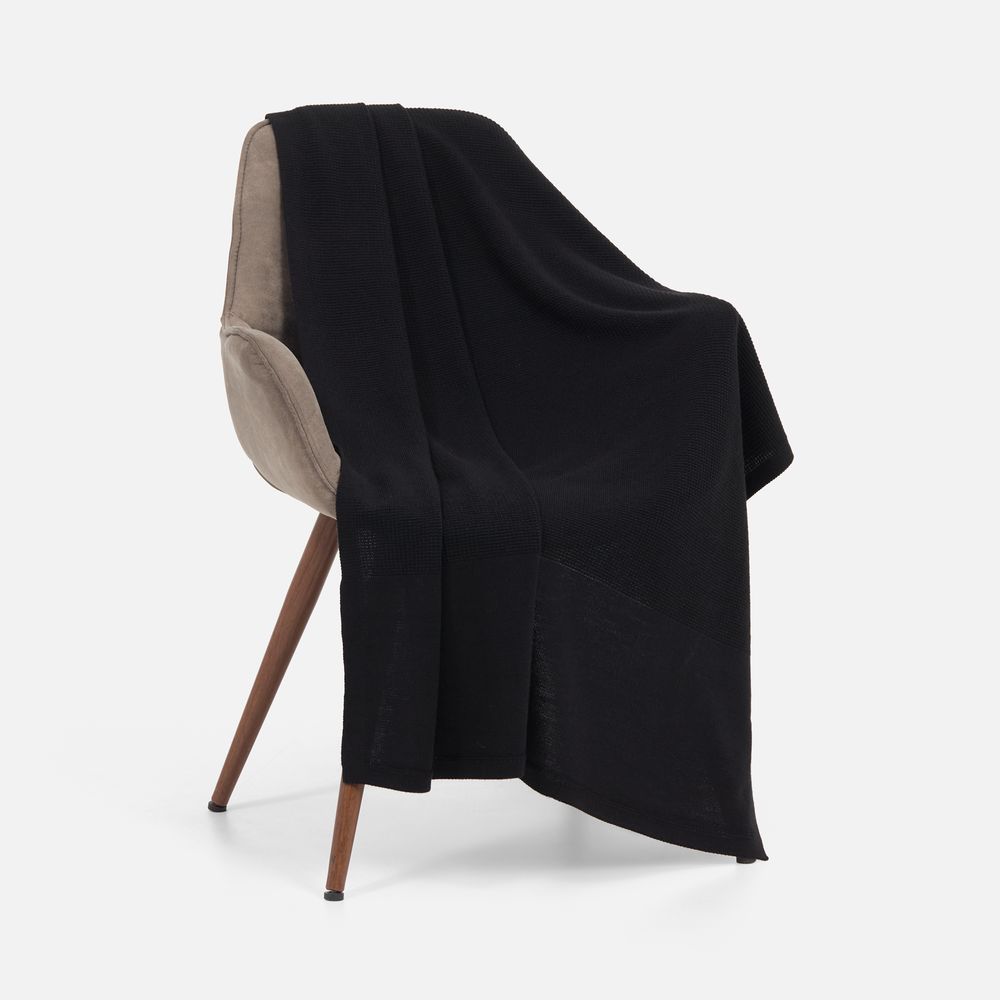 Плед Aviator, черный с логотипом