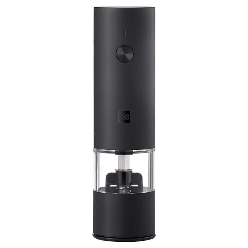 Электрическая мельница для специй HuoHou Electric Mini Grinder Rechargable, черная с логотипом