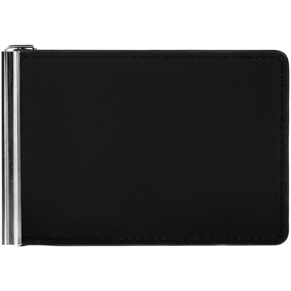 Зажим для купюр Alaska, черный с логотипом