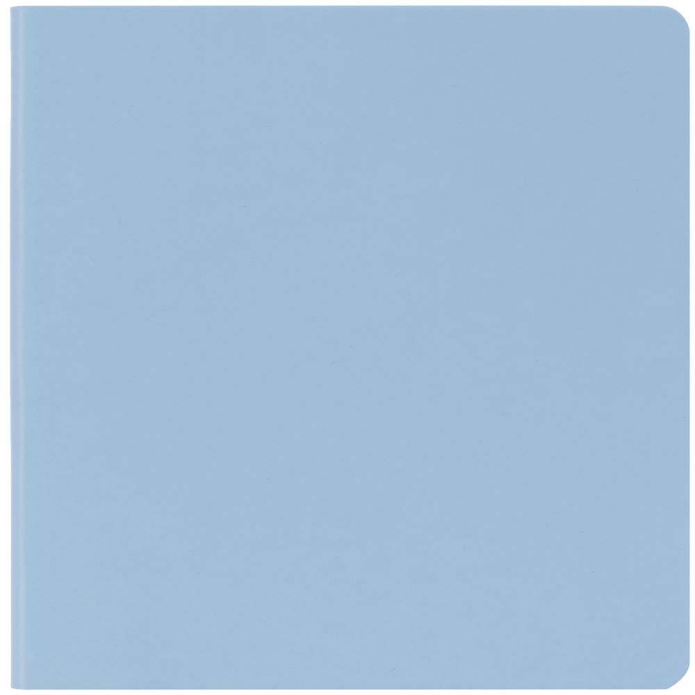 Блокнот Charm, голубой с логотипом