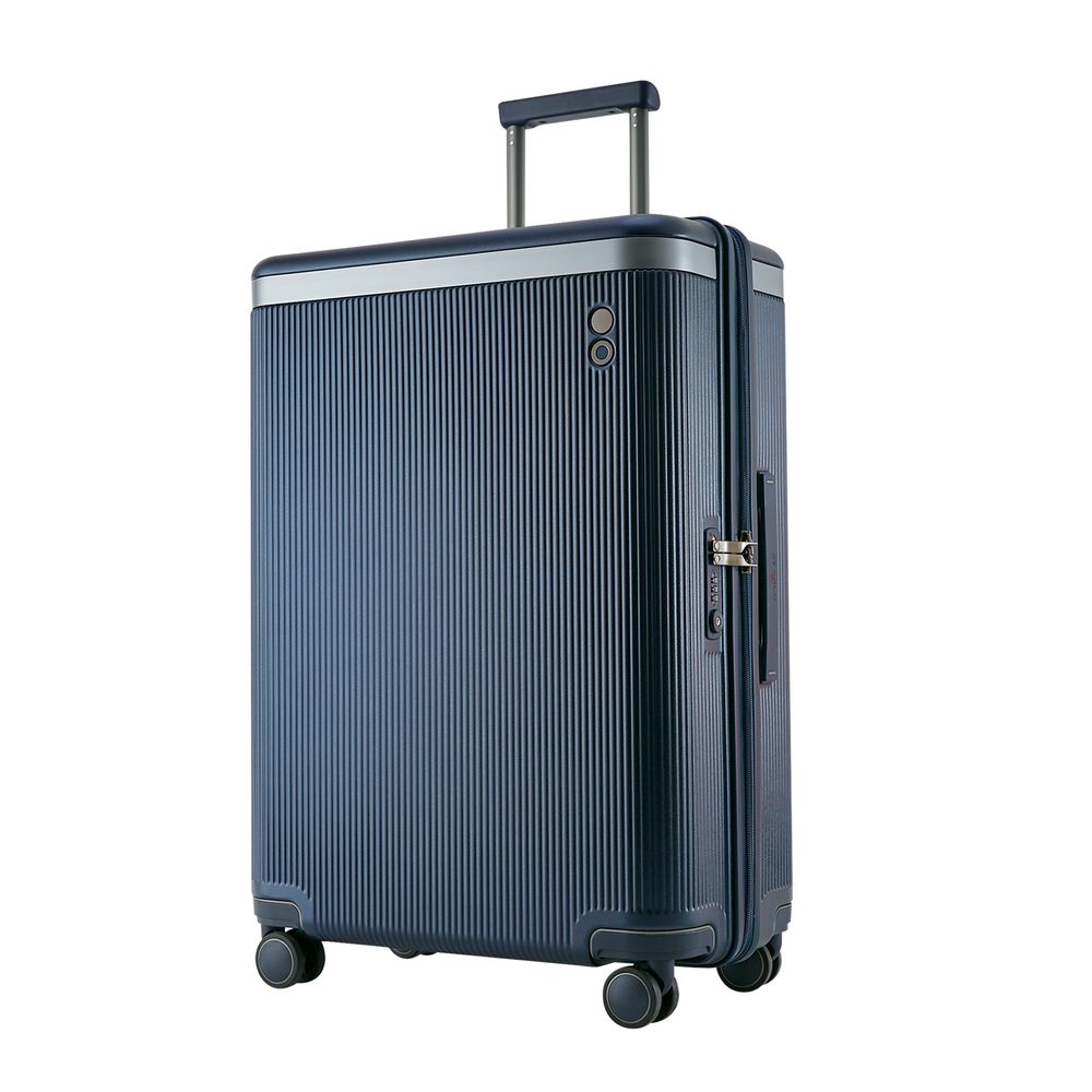 Чемодан Dynasty M, темно-синий с логотипом