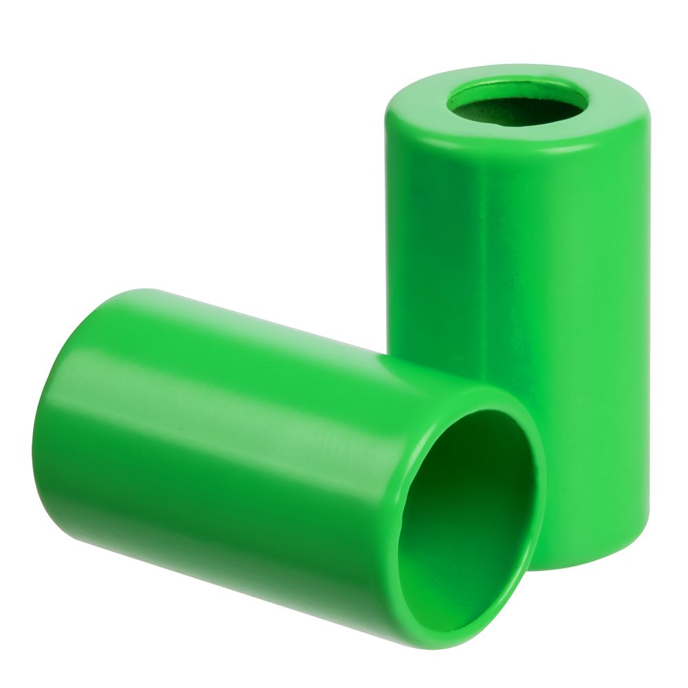 Пара наконечников для шнурка Tizzle, зеленый неон с логотипом