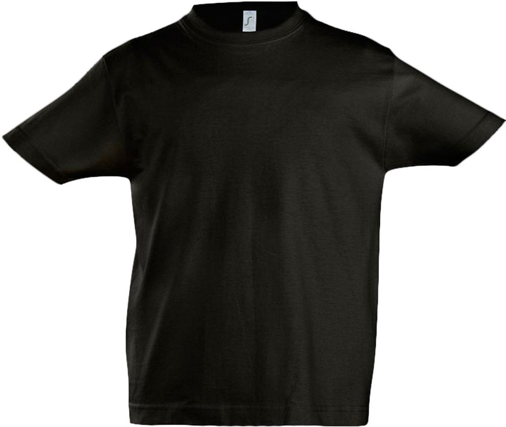 Футболка детская Imperial Kids, черная с логотипом