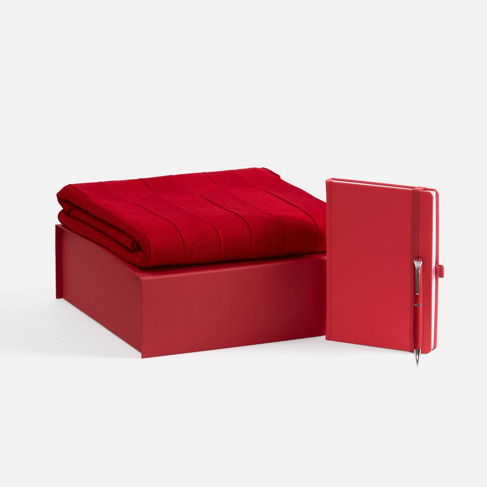 Набор Favor Warm, красный с логотипом