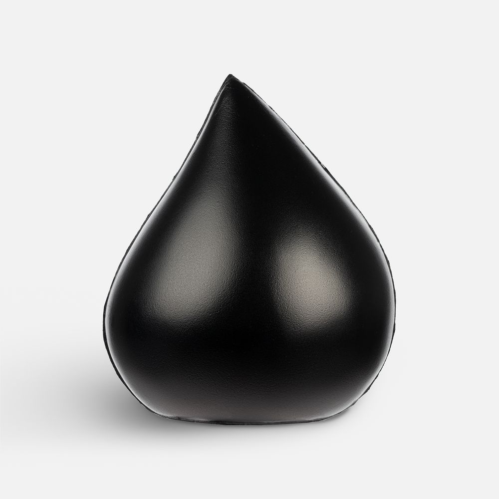 Антистресс «Капля», черный с логотипом