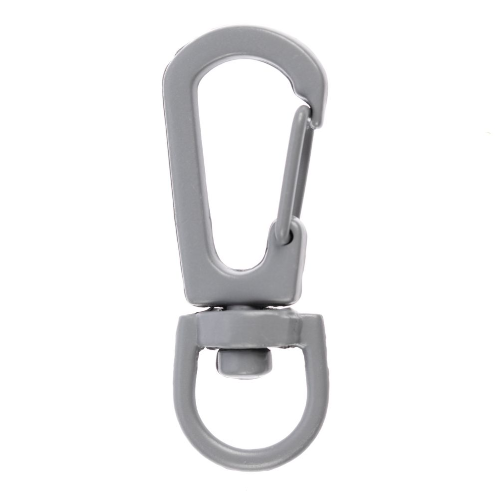 Застежка-карабин Snap Hook, S, серая с логотипом