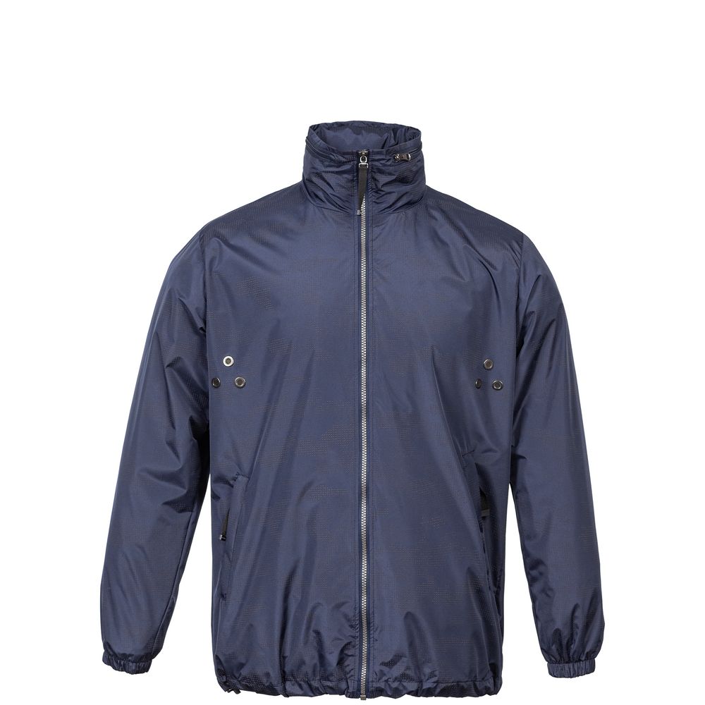 Ветровка светоотражающая Lattvind, темно-синяя с логотипом