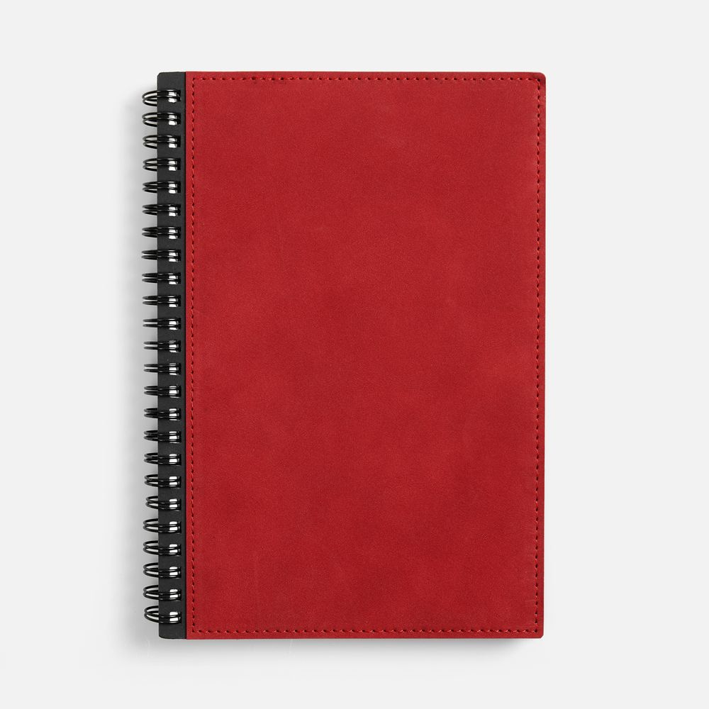 Ежедневник Notera, недатированный, красный с логотипом