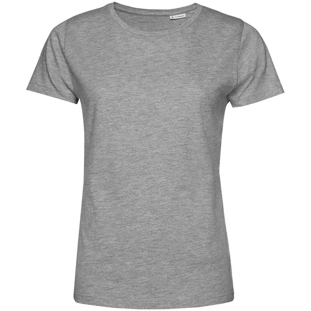 Футболка женская E150 Inspire (Organic), серый меланж с логотипом