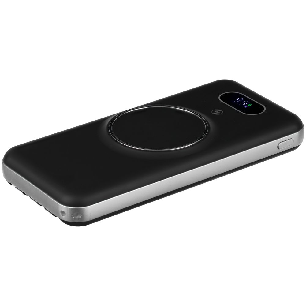 Внешний аккумулятор Omni Pro 10000 мАч, черный с логотипом