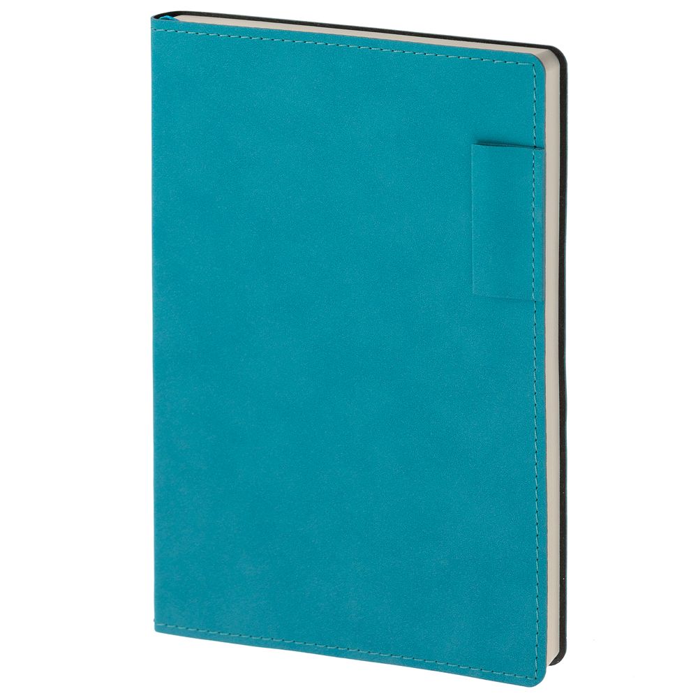 Ежедневник Lable, недатированный, бирюзовый с логотипом