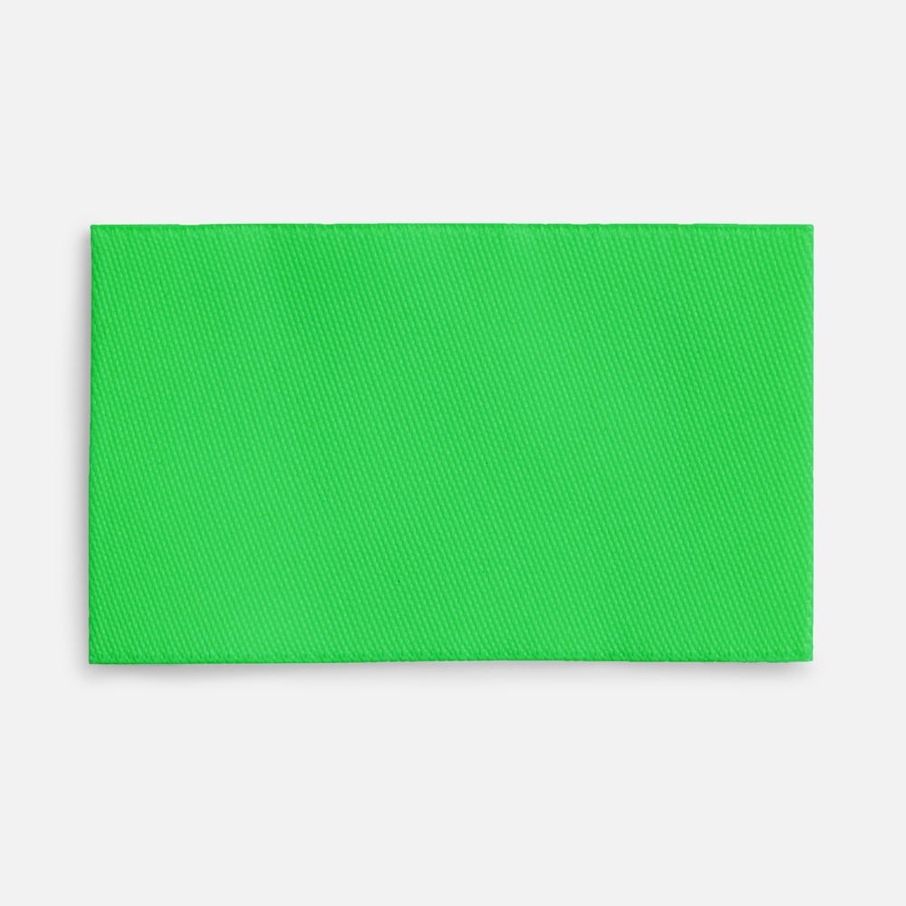 Лейбл тканевый Epsilon, M, зеленый неон с логотипом