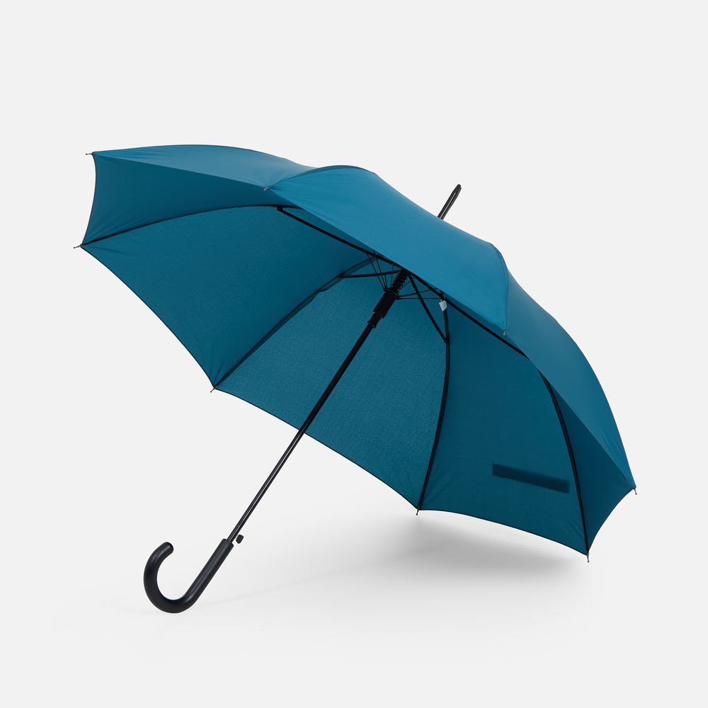 Зонт-трость Rainolla, морская волна с логотипом