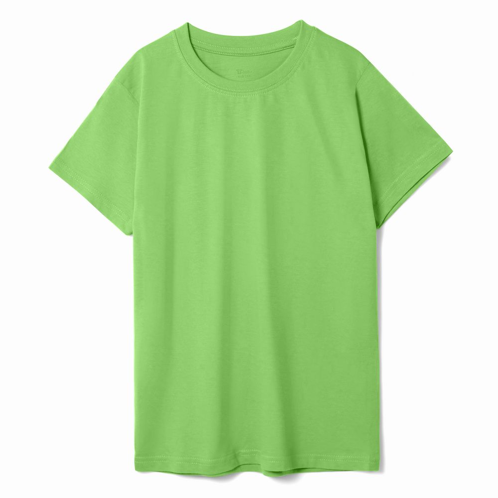Футболка детская T-Bolka Kids, зеленое яблоко с логотипом