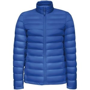 Куртка женская Wilson Women, ярко-синяя с логотипом