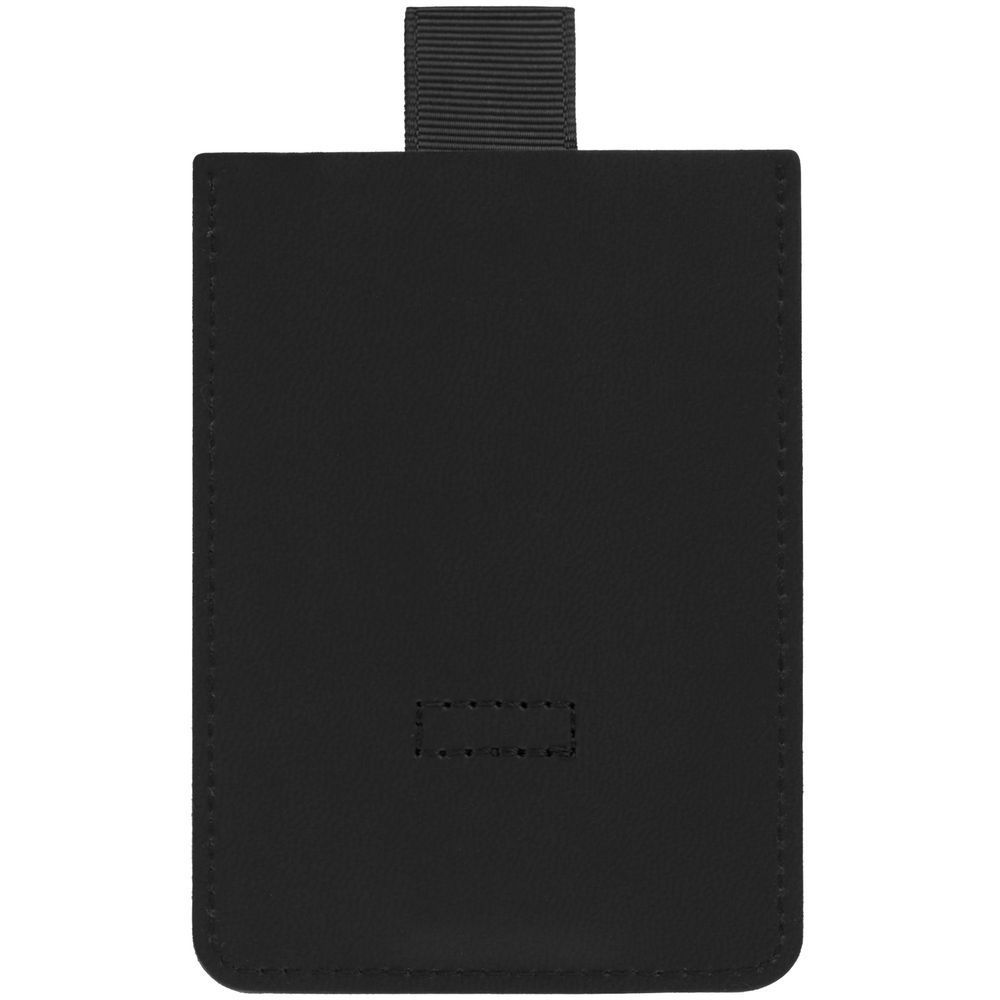 Футляр для карт Poppy с RFID-защитой, черный с логотипом