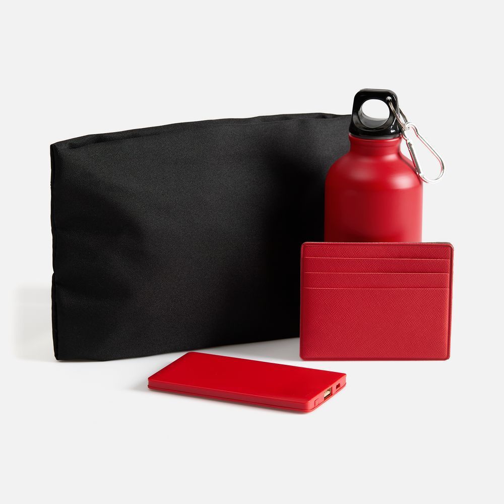 Набор Devon Walk, красный с логотипом