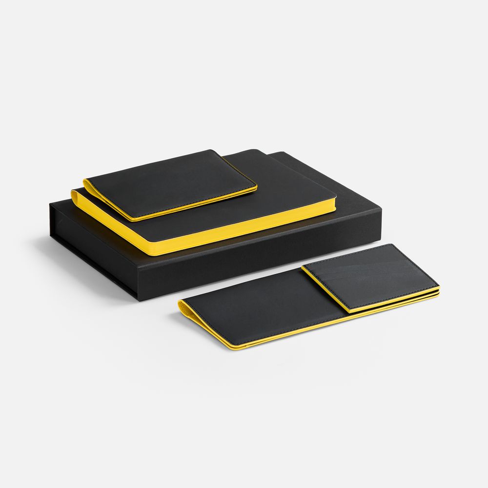 Набор Multimo Maxi, черный с желтым с логотипом