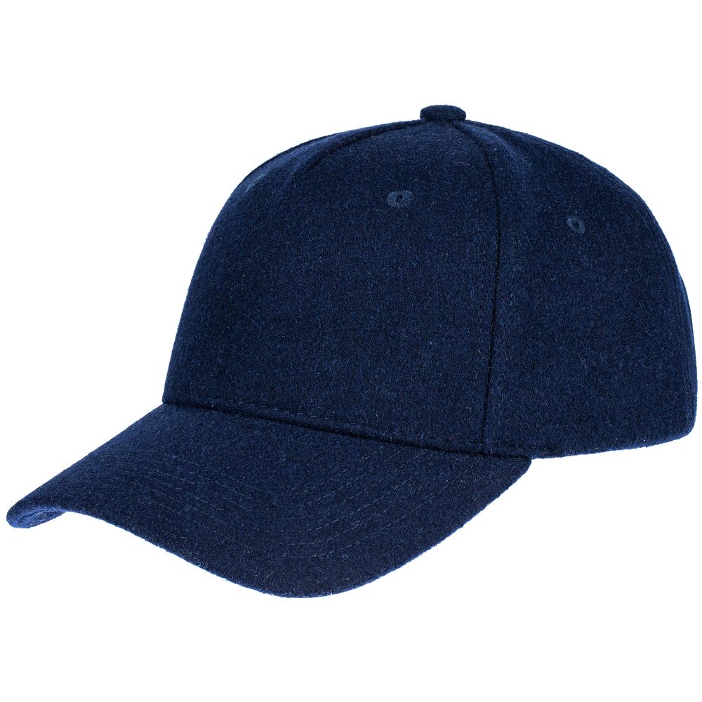 Бейсболка Woolridge, темно-синяя с логотипом