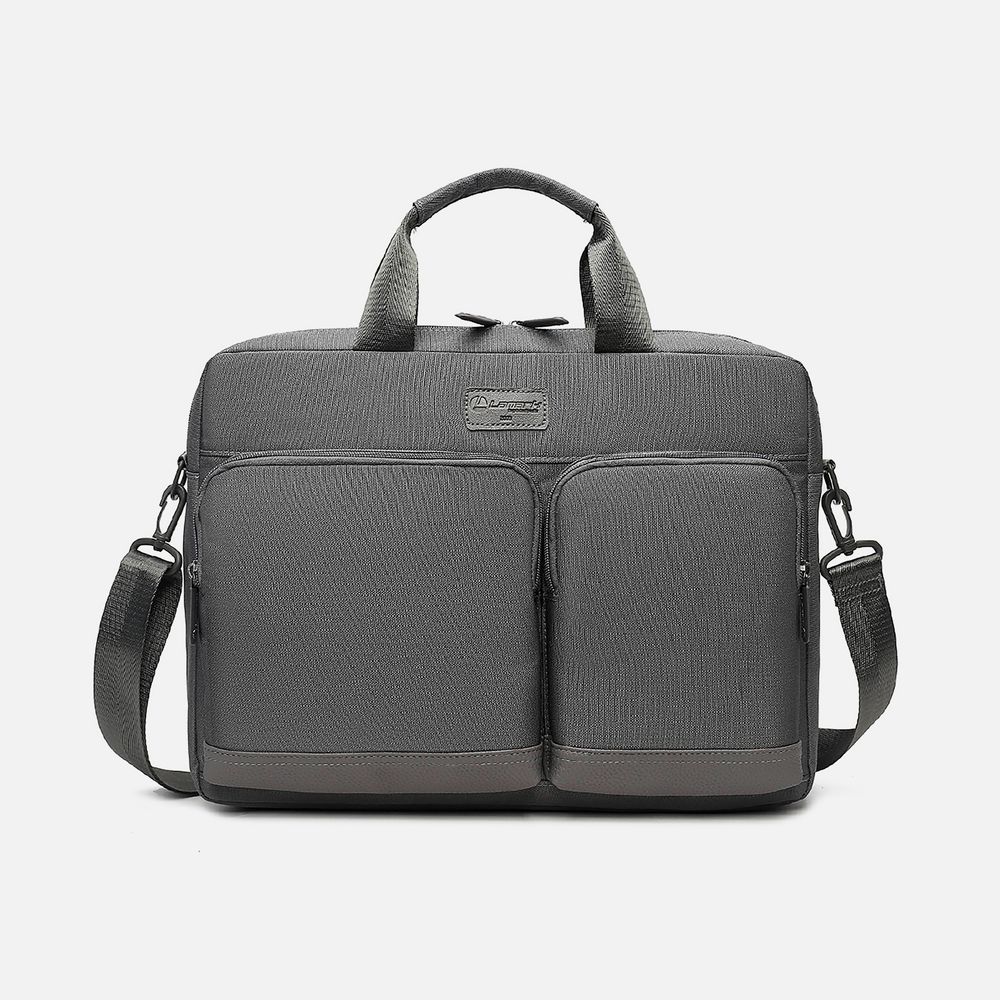 Сумка для ноутбука L255, темно-серая с логотипом