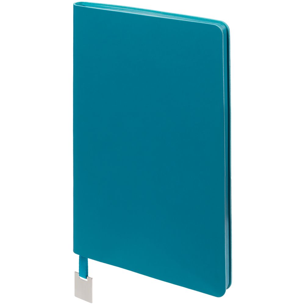 Ежедневник Shall Light, недатированный, бирюзовый с логотипом
