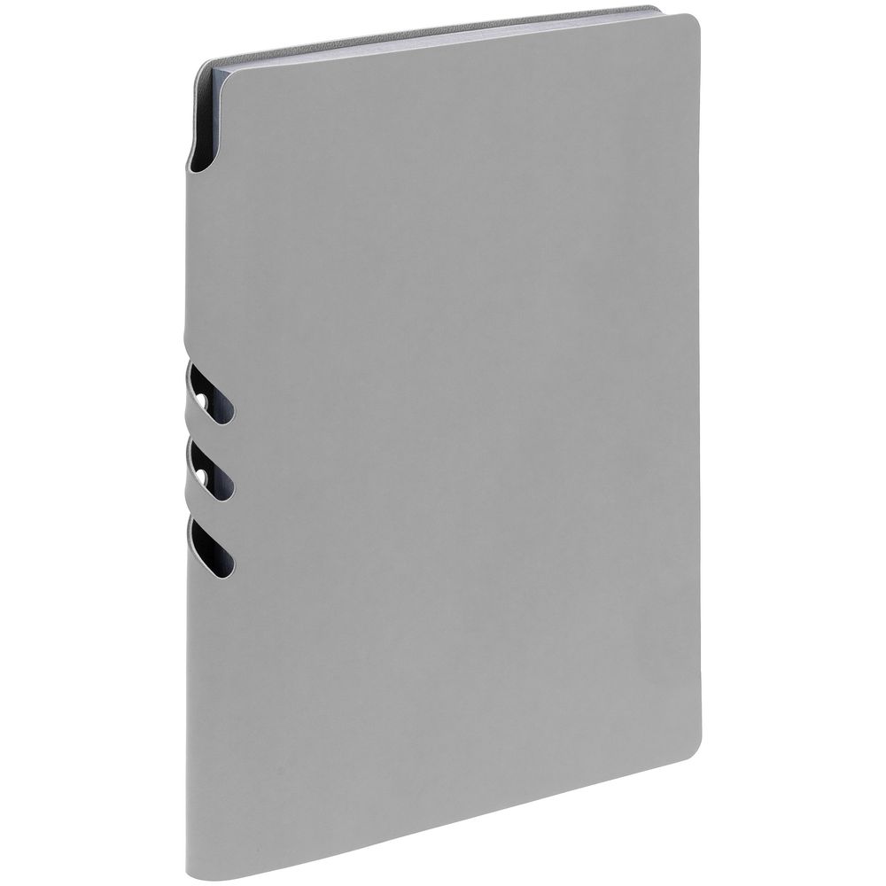 Ежедневник Flexpen Shall, недатированный, серый с логотипом