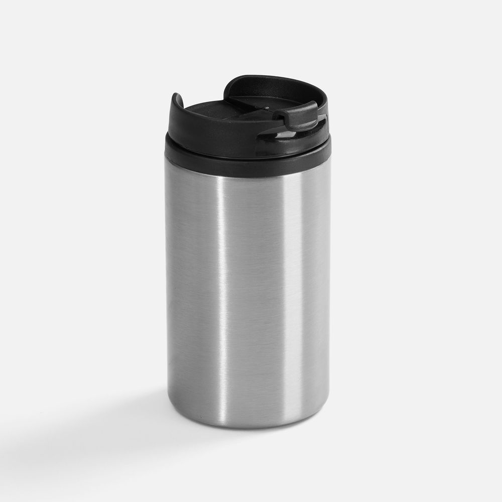 Термостакан Canella, серебристый с логотипом