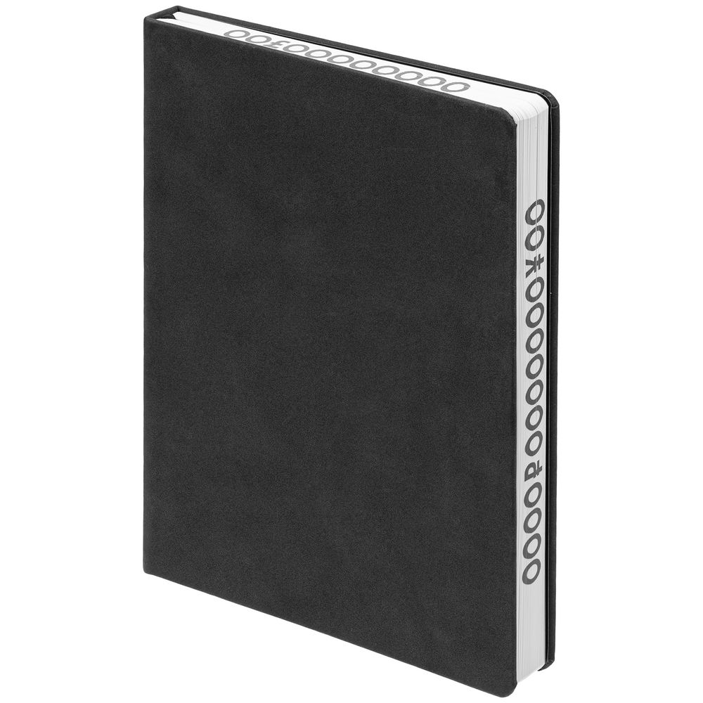 Ежедневник «Финансовая грамотность», недатированный, черный с логотипом