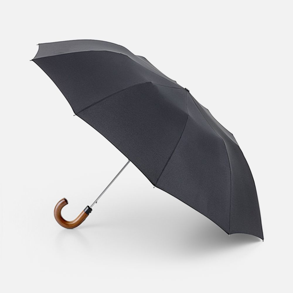 Зонт складной Magnum Auto, черный с логотипом