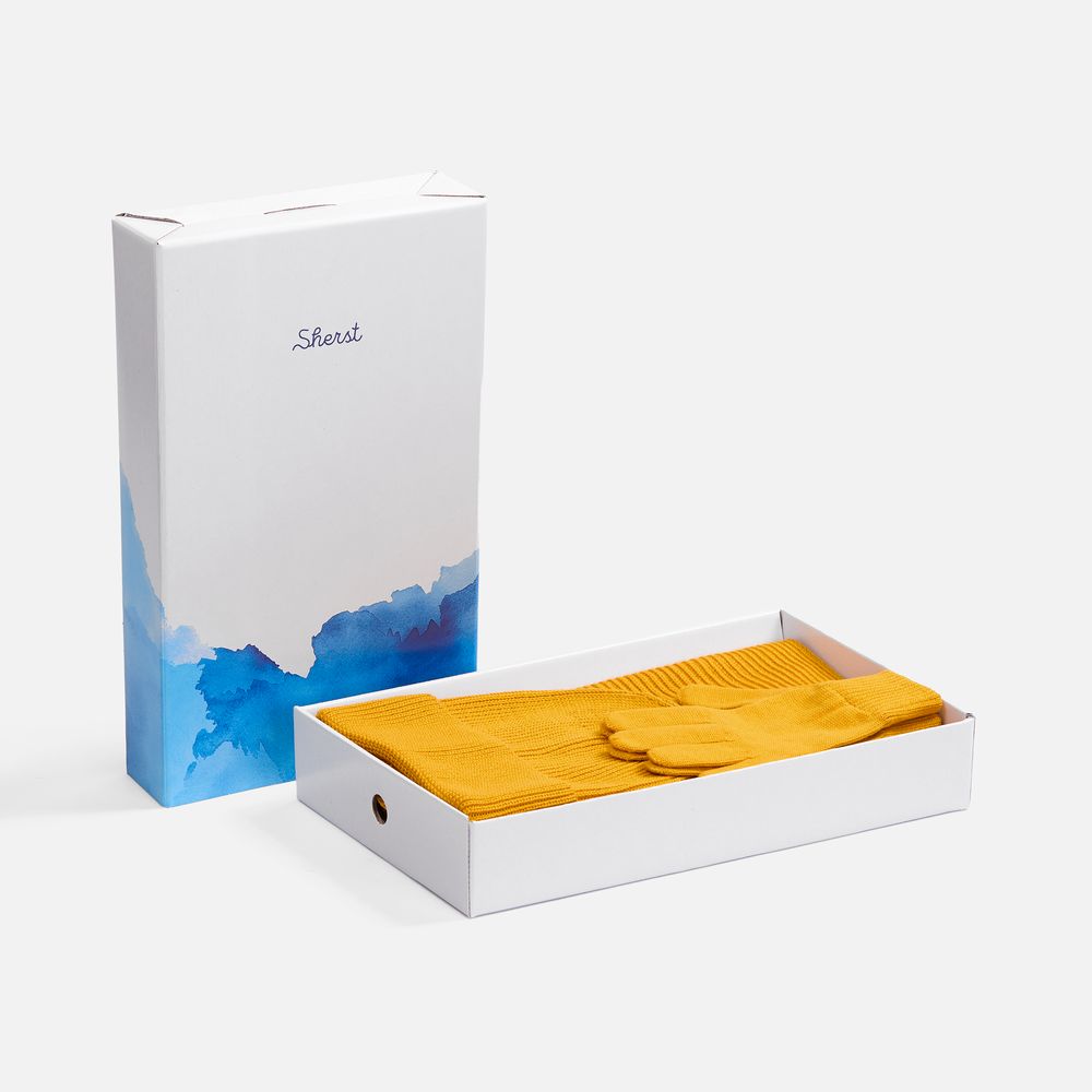 Набор Nobilis Mono, желтый с логотипом