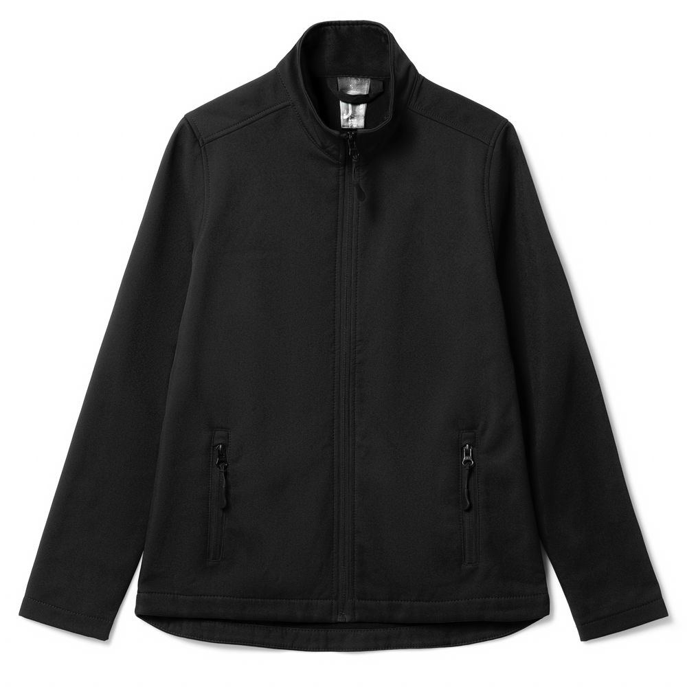 Куртка софтшелл женская Race Women черная с логотипом