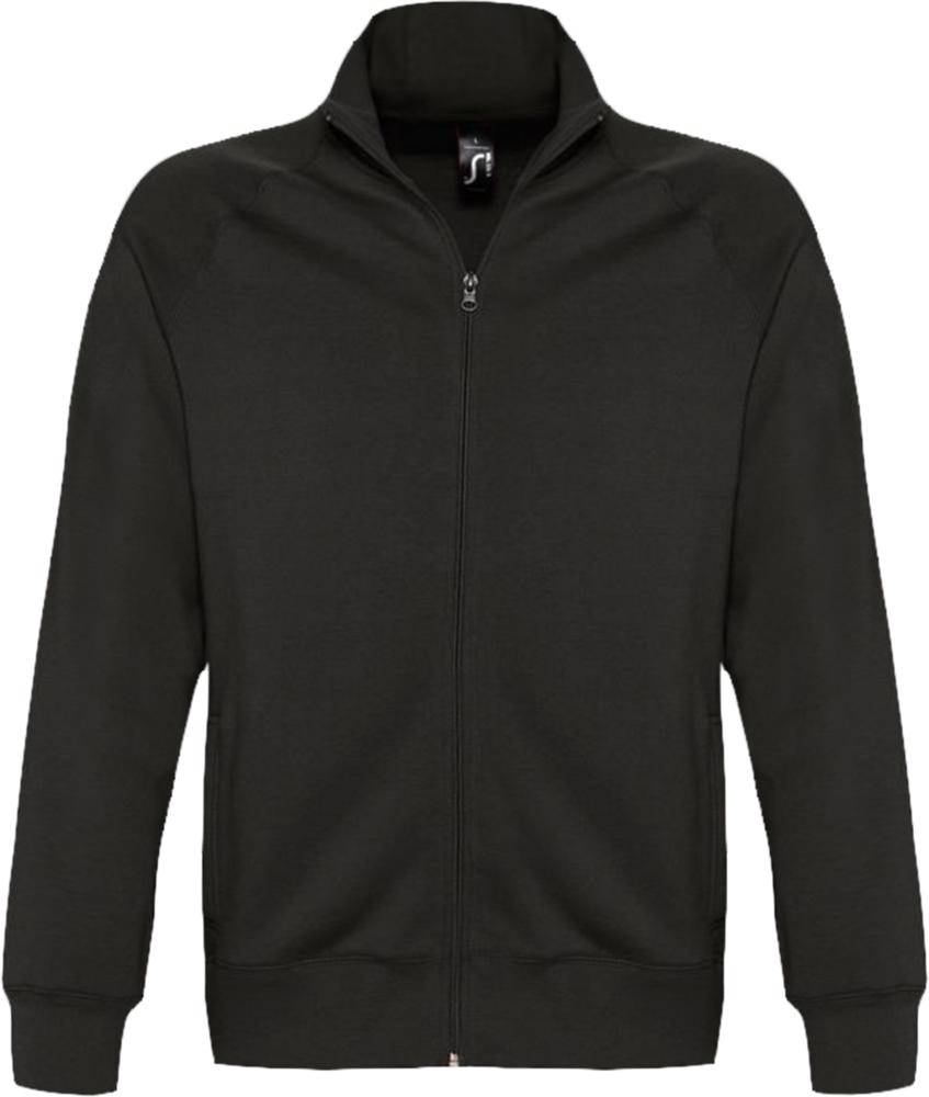 Толстовка мужская на молнии Sundae 280 черная с логотипом