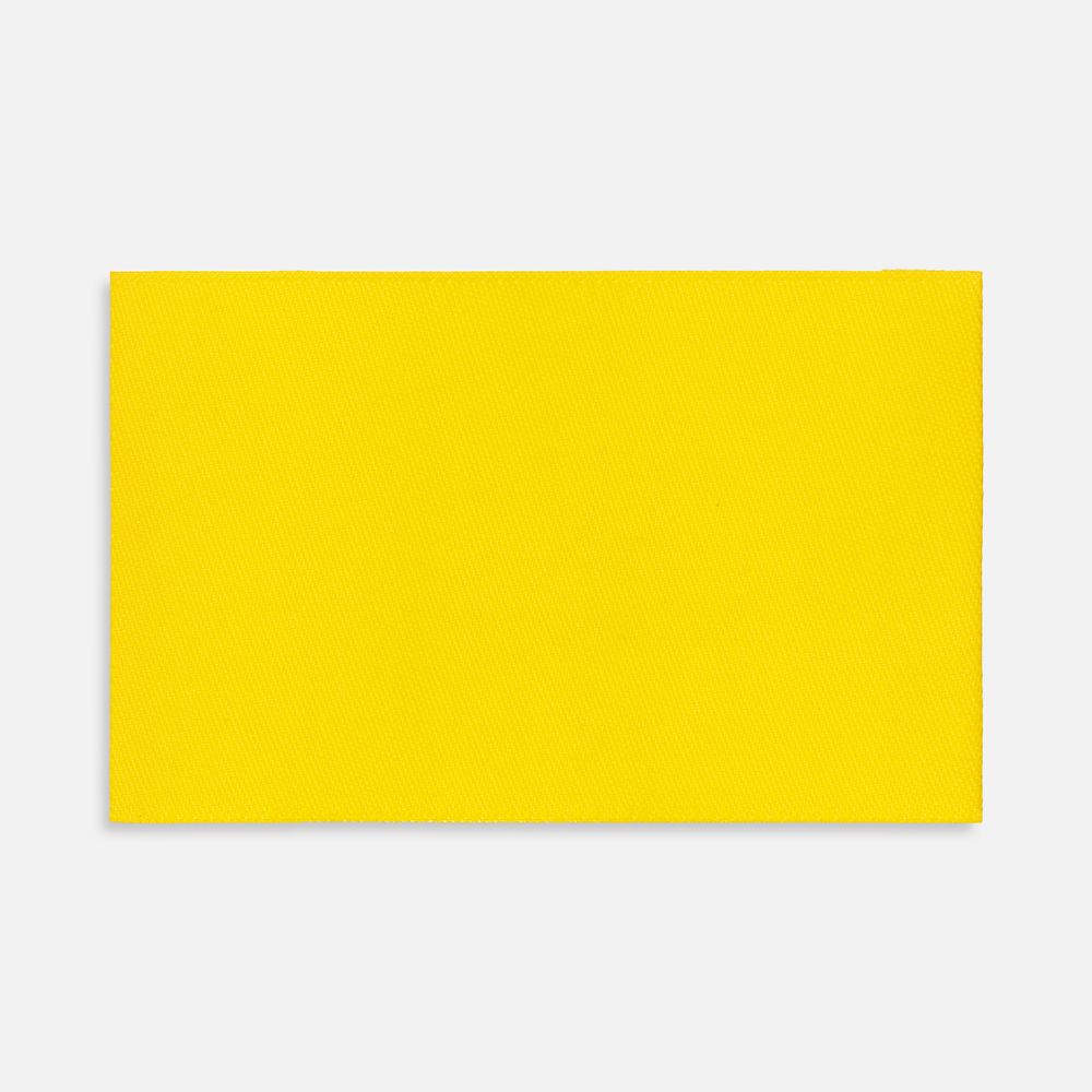 Лейбл тканевый Epsilon, XL, желтый с логотипом