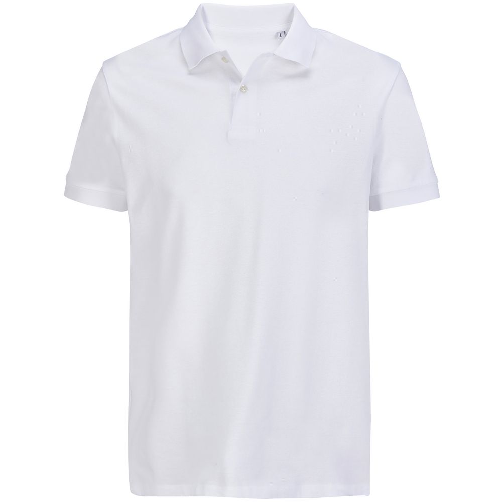 Рубашка поло унисекс Pacific, белая с логотипом