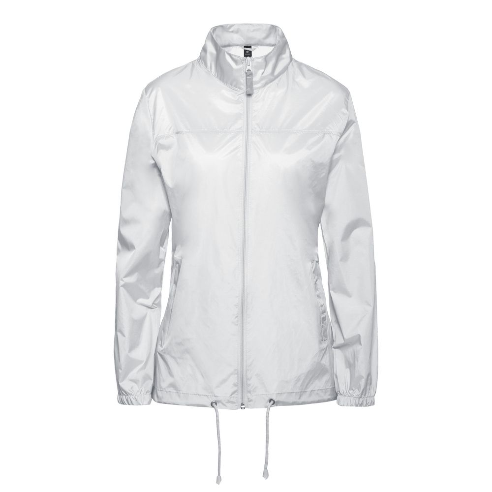 Ветровка женская Sirocco белая с логотипом