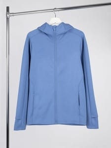 Куртка с капюшоном унисекс Begi, синяя с логотипом