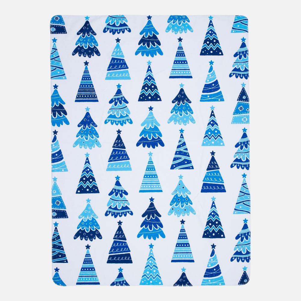 Флисовый плед Imaginario, синий с логотипом