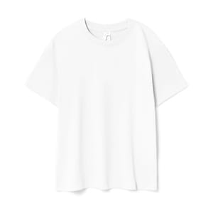 Футболка детская Regent Kids 150, белая с логотипом