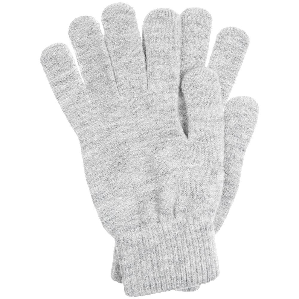 Перчатки Urban Flow, светло-серый меланж с логотипом