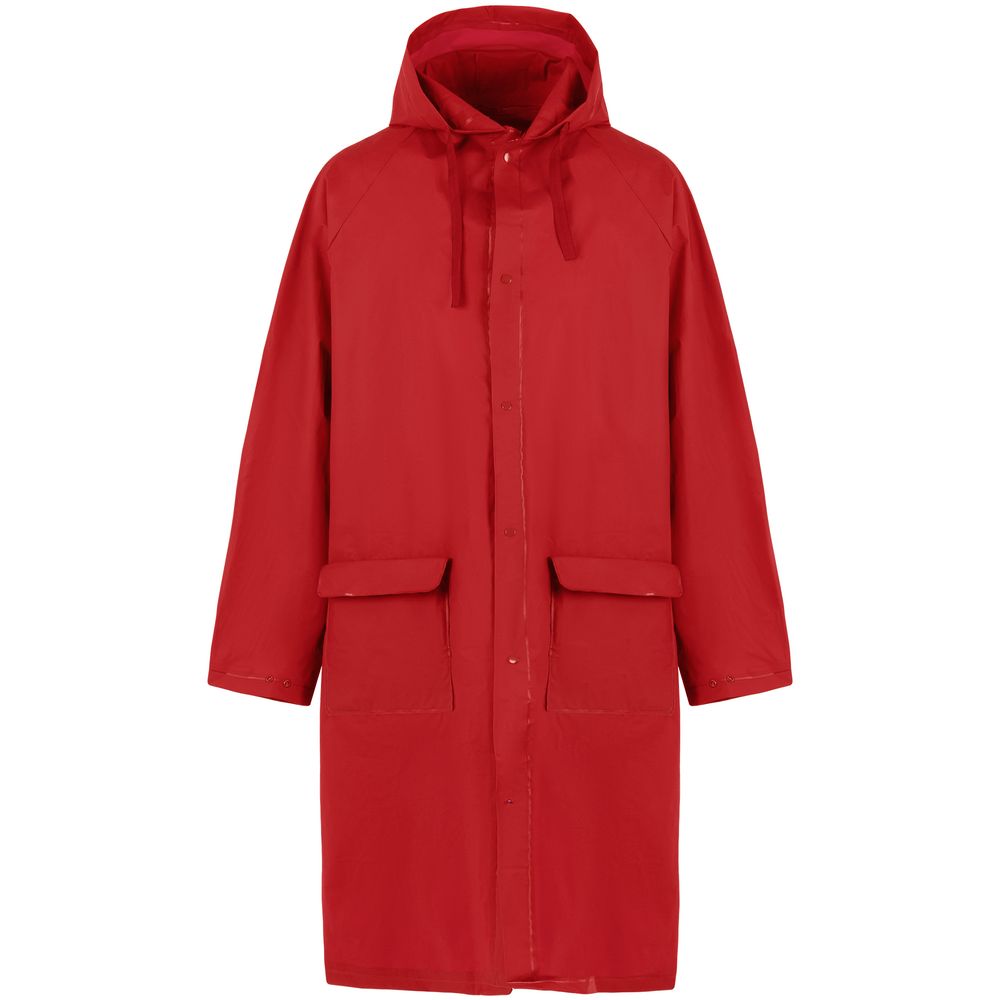 Дождевик RainDrop, красный с логотипом