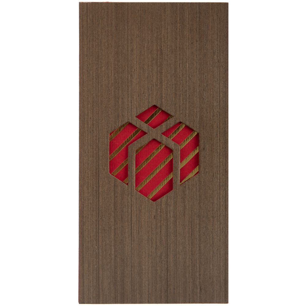 Открытка Season's Greetings, с изображением подарка с логотипом